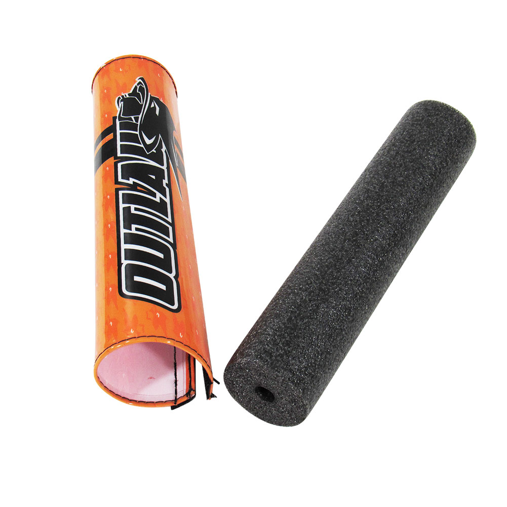 Outlaw Racing Handlebar Pad Crossbar Cushion ATV Motorcycle DirtBike 8.9"" Orang - Picture 2 of 8