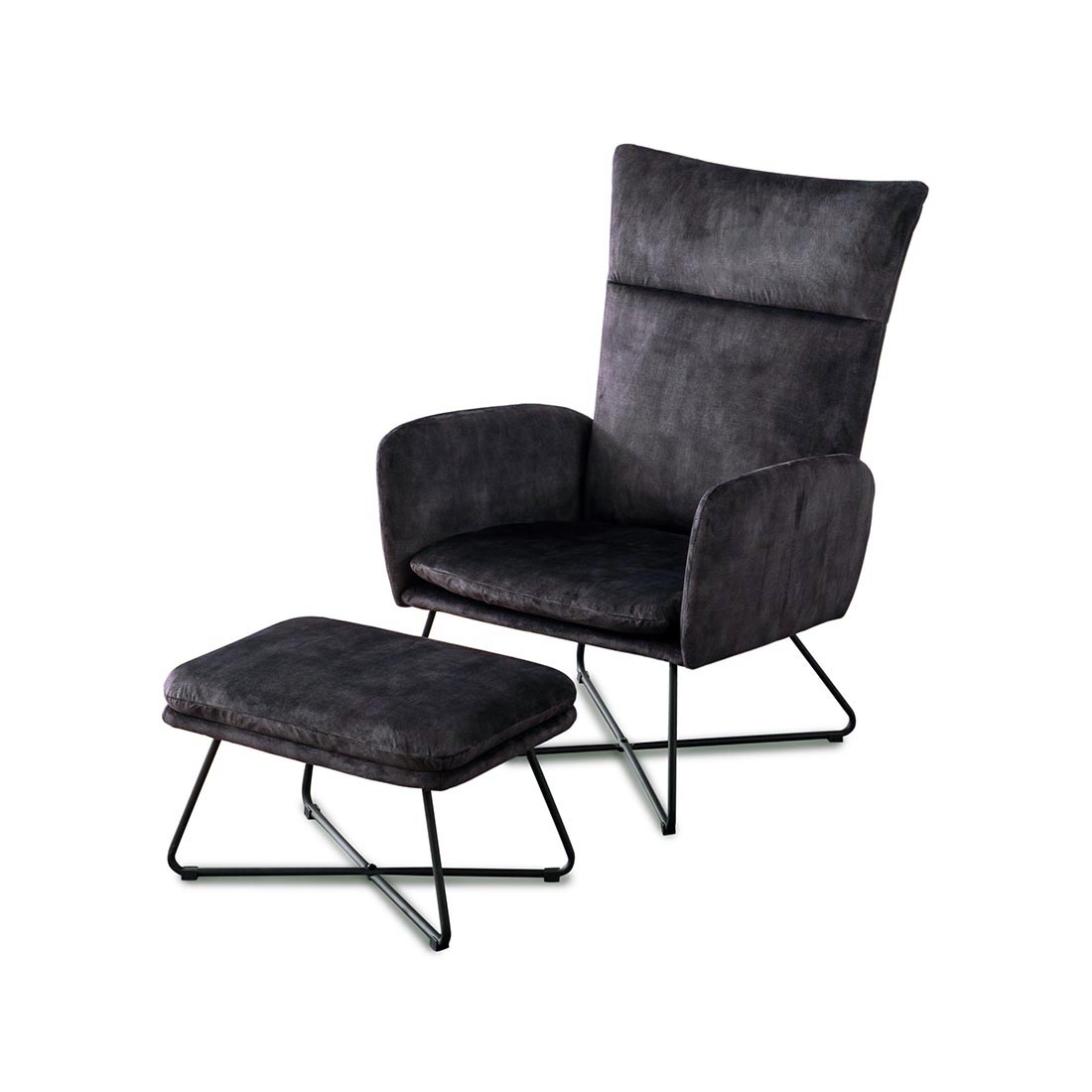 Ingrid Antique Velvet Occasional Large Lounge Accent Chair Living Room