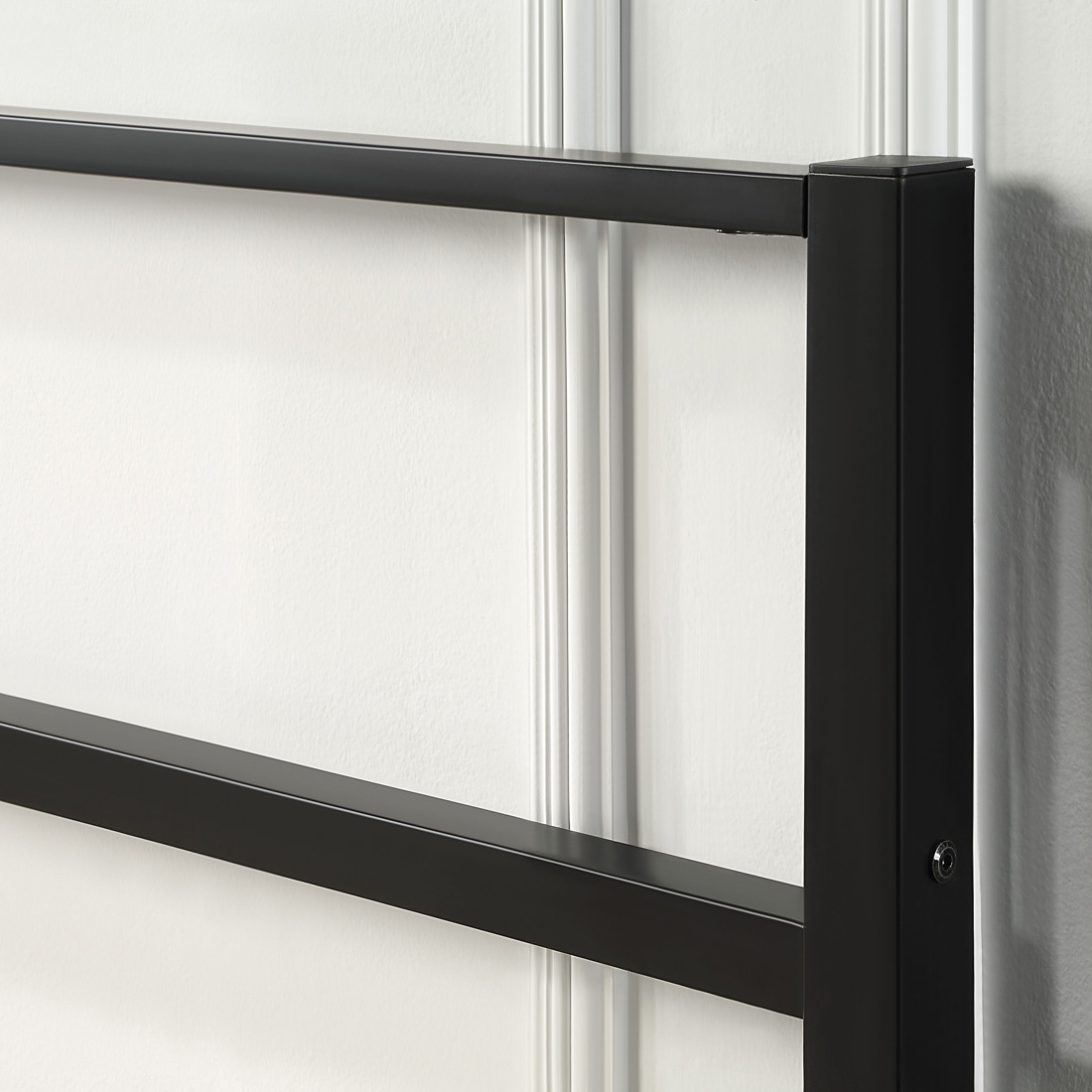 BALDOCK MODERN BLACK METAL BED FRAME - SINGLE, SMALL DOUBLE, DOUBLE - Picture 26 of 28