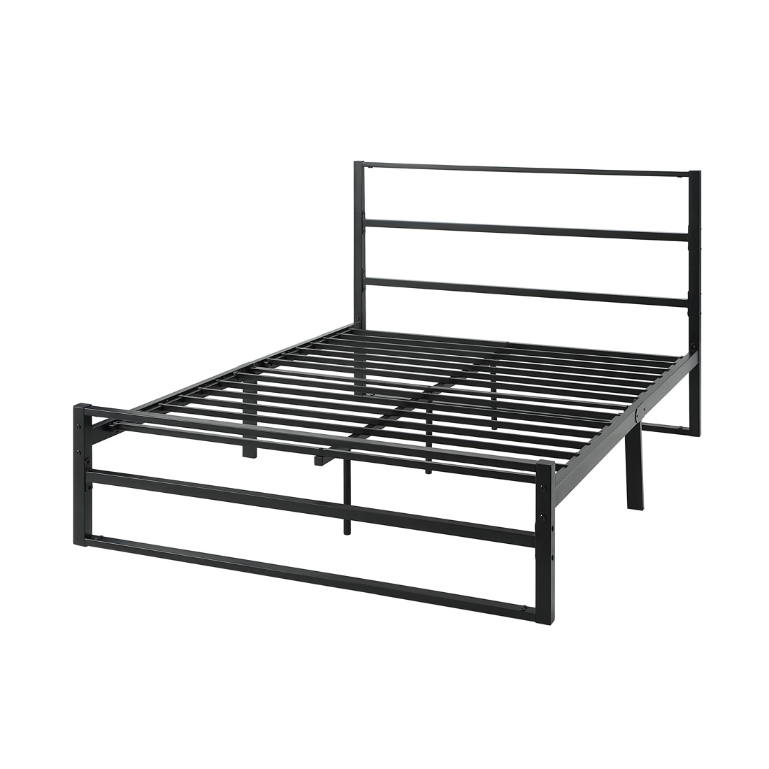 BALDOCK MODERN BLACK METAL BED FRAME - SINGLE, SMALL DOUBLE, DOUBLE - Picture 28 of 28