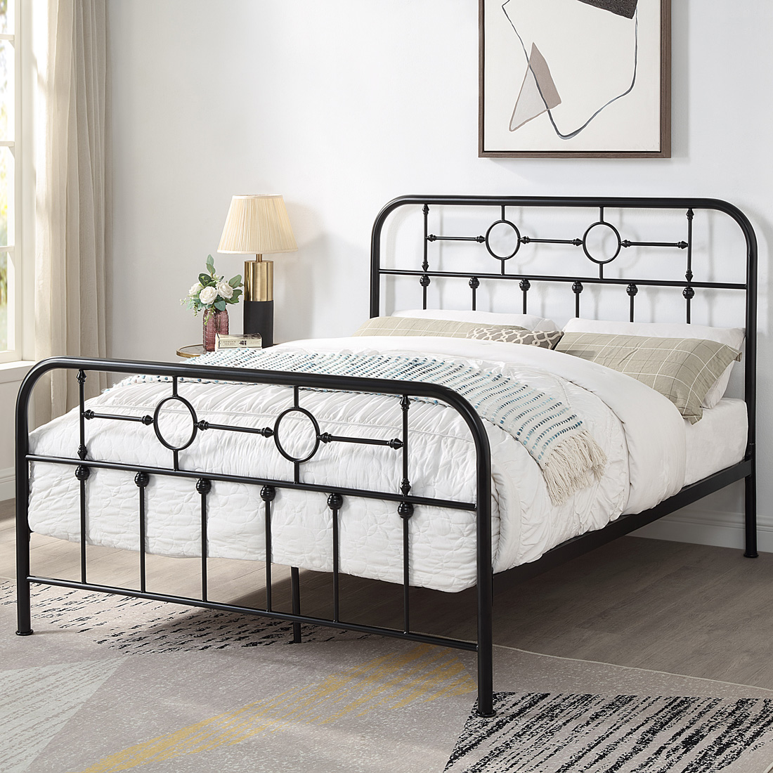 WARE METAL VICTORIAN INDUSTRIAL BED FRAME - DOUBLE / KING SIZE - Picture 8 of 19