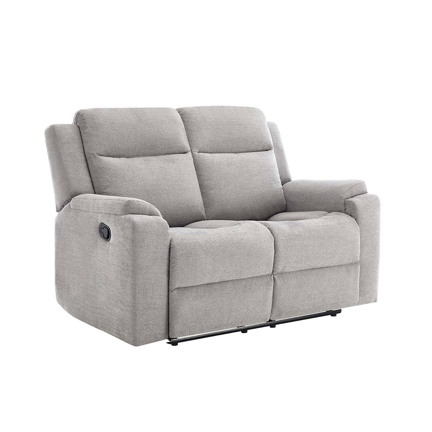Orka 2 Seater Manual Recliner Chenille Fabric Sofa