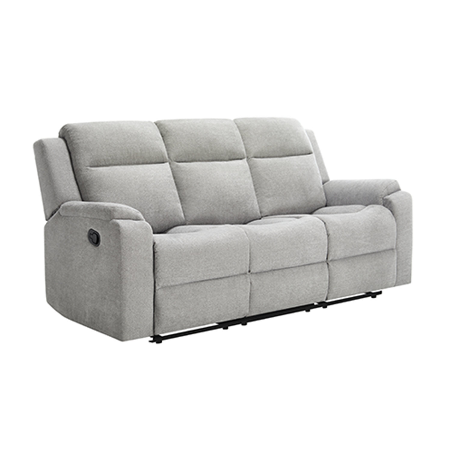 Orka 3 Seater Manual Recliner Chenille Fabric Sofa