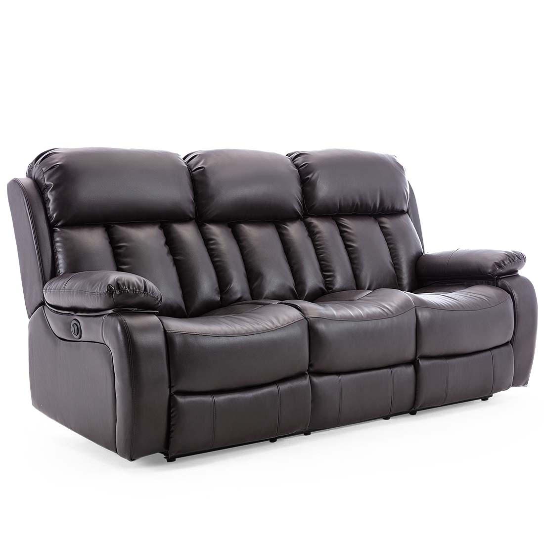 CHESTER HIGH BACK BOND GRADE LEATHER RECLINER 3+2+1 SUITE SOFA ARMCHAIR SET