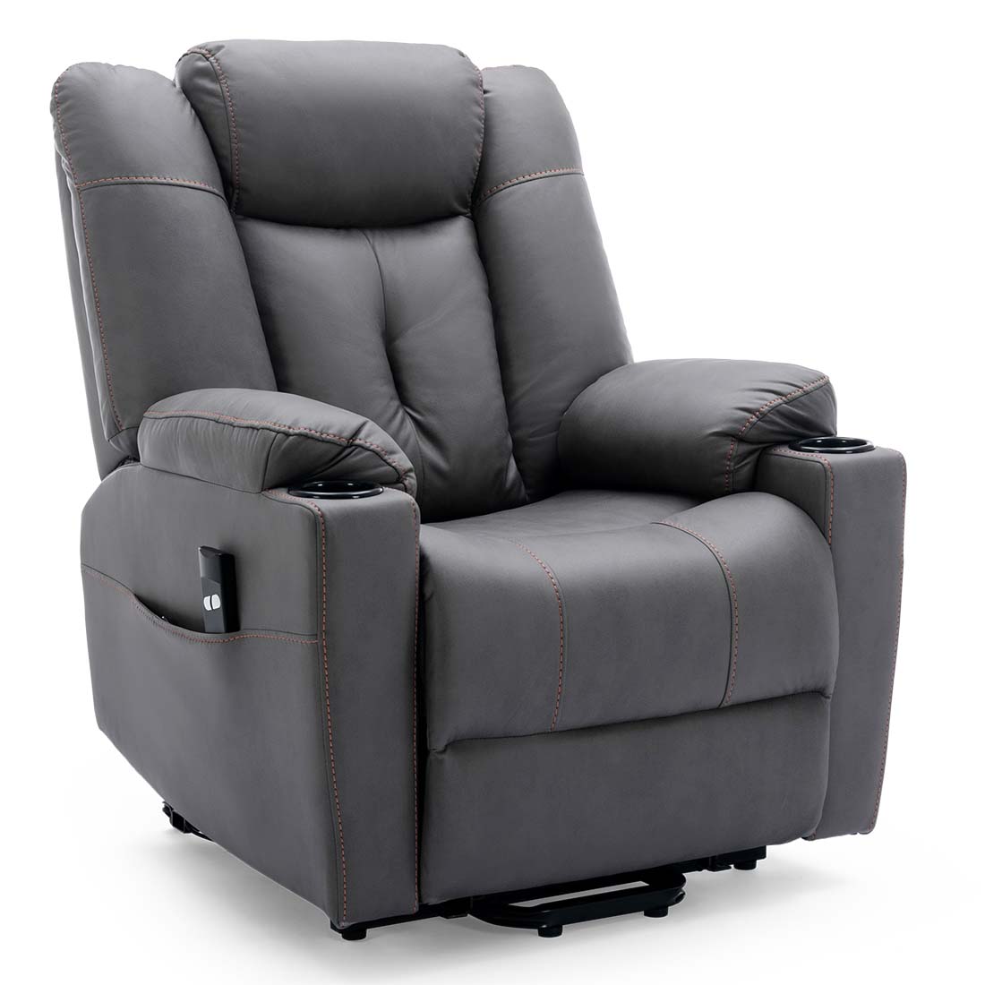 AFTON ELECTRIC FABRIC SINGLE MOTOR RISER RECLINER LIFT MOBILITY TILT CHAIR - Picture 17 of 29