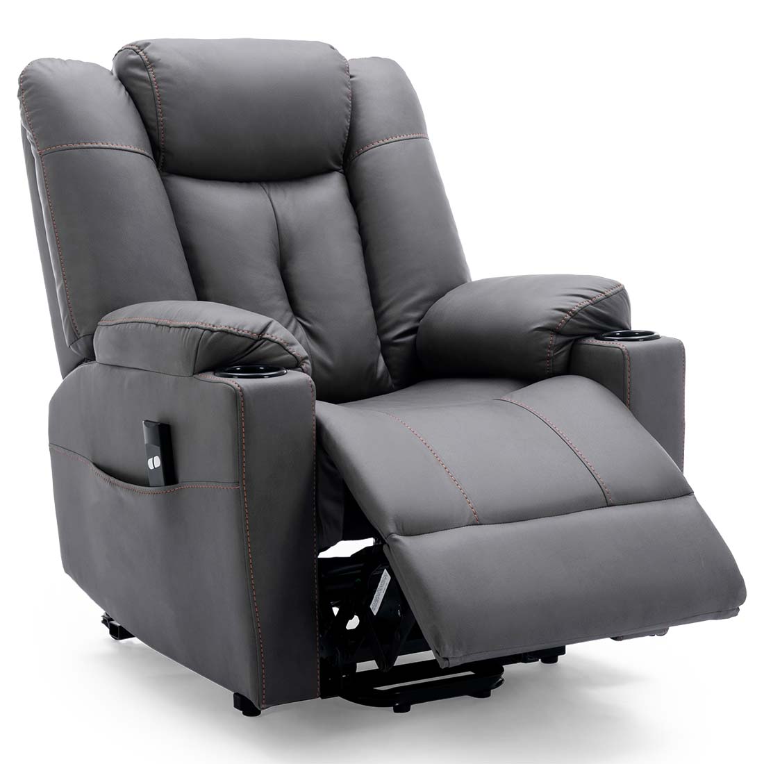 AFTON ELECTRIC FABRIC SINGLE MOTOR RISER RECLINER LIFT MOBILITY TILT CHAIR - Picture 18 of 29
