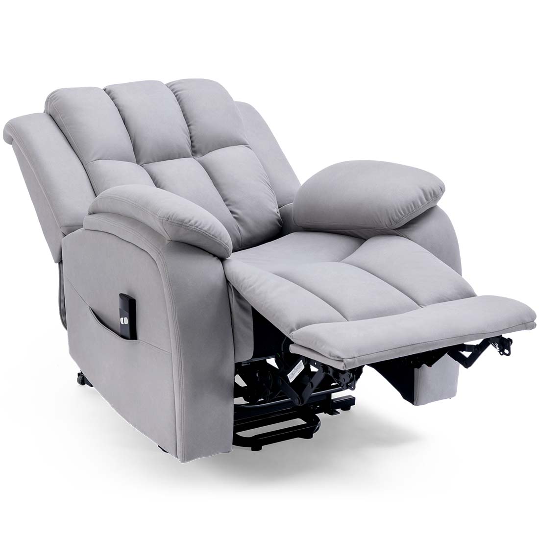 BROOKLINE ELECTRIC FABRIC SINGLE MOTOR RISER RECLINER LIFT MOBILITY TILT CHAIR - Picture 12 of 29